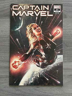 Buy Captain Marvel #21 Marco Mastrazzo Exclusive Variant Marvel Comics NM- 2020 • 6.32£