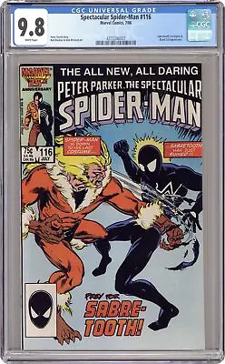 Buy Spectacular Spider-Man Peter Parker #116 CGC 9.8 1986 4372246002 • 162.86£