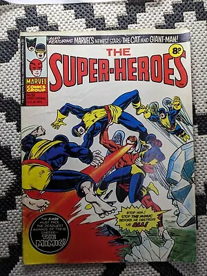 Buy The Super-Heroes Comic Issue 33 Marvel UK Dated 18 Oct 1975 X-Men Cover • 2.99£