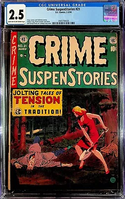 Buy Crime SuspenStories #21 CGC 2.5 Johnny Craig Cover, EC Comics, Pre-Code Horror • 207.88£