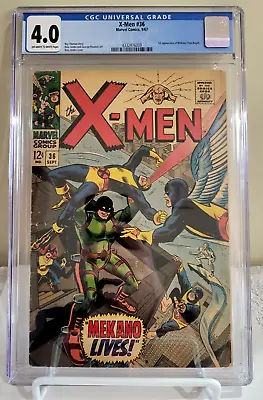 Buy X-men #36 CGC 4.0 (1967 Silver Age) 1st Appearance Mekano • 59.93£