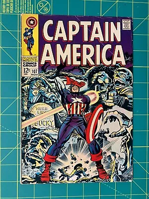 Buy Captain America #107 - Nov 1968 - Vol.1 - 1st App. Doctor Faustus        (6768) • 20.16£