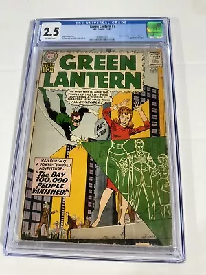 Buy Green Lantern #7 CGC 2.5 1961 1st Appearance App. & Origin Sinestro & Terga! • 316.24£