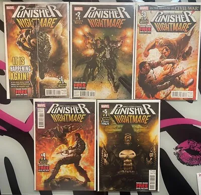 Buy Punisher Nightmare #s 1 2 3 4 5 (2013 Marvel Comics Limited Series) Complete Set • 12.04£
