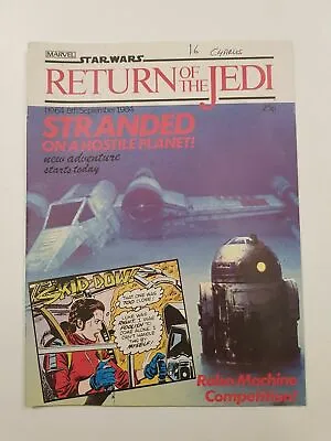 Buy Star Wars Return Of The Jedi Comic Marvel Issue 64 8th September 1984 • 6.99£