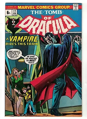 Buy Marvel Comics Tomb Of Dracula 17 VFN- 7.5 High  1973 Vampire Rides This Train  • 21.99£