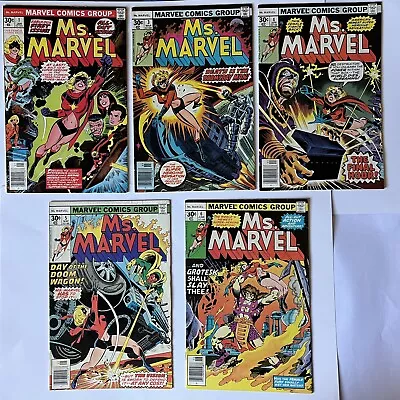 Buy Ms. Marvel #1 1977 First 1st Carol Danvers Miss Marvel Appearance Comic VF+ NM- • 55.19£