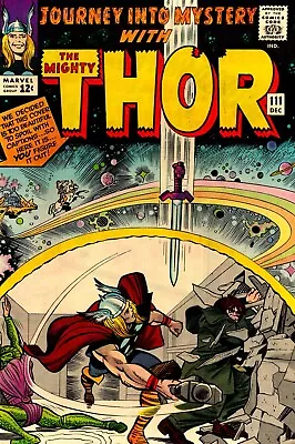 Buy Marvel- Journey Into Mystery #111 (1964) Thor Hyde & Cobra W/Pin-up J. Kirby 🔑 • 159.32£