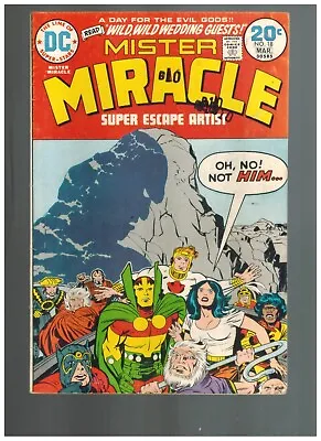Buy Mister Miracle 18  Darkseid Appears!  Scott/Big Barda Wedding!  VG- Kirby 1974! • 5.49£