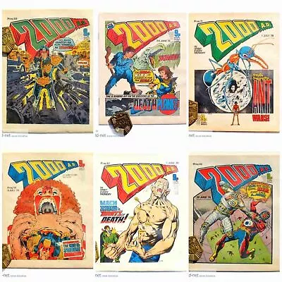 Buy 2000AD Prog 67-72 Dan Dare Eden Inc Banned Judge Dredd Comic Books 3 6 78 1978 • 235.41£