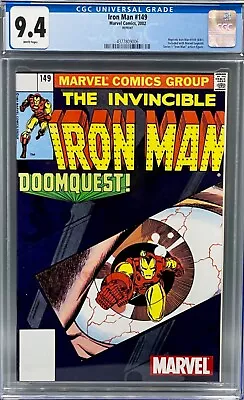 Buy Iron Man 149 CGC 9.4  No Price Reprint Included W/Marvel Legends Action Figure! • 63.95£