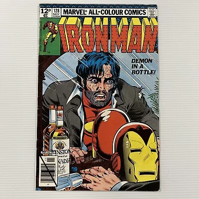 Buy Iron Man #128 1979 VG/FN Pence Copy Demon In A Bottle • 54£
