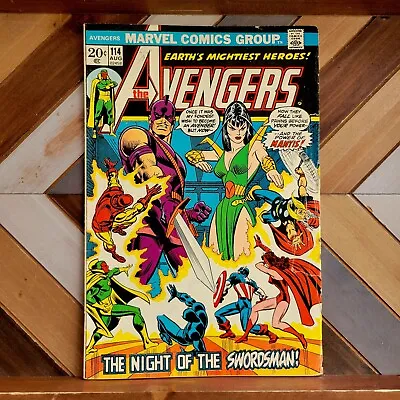 Buy AVENGERS #114 VG+ (Marvel 1973) 2nd App & First Cover For MANTIS, Swordsman App  • 10.46£