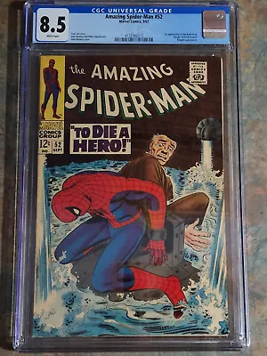 Buy Amazing Spider-man #52 Cgc 8.5 White Pages! • 494.74£