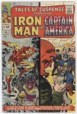 Buy Tales Of Suspense 66 Marvel 1965 VG Iron Man Captain America Red Skull Stan Lee • 50.57£