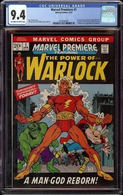 Buy Marvel Premiere # 1 CGC 9.4 OW/W (Marvel 1972) 1st Appearance Of Him As Warlock • 988.26£