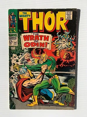 Buy The Mighty THOR #147 1967 -  THE WRATH OF ODIN!   • 51.34£