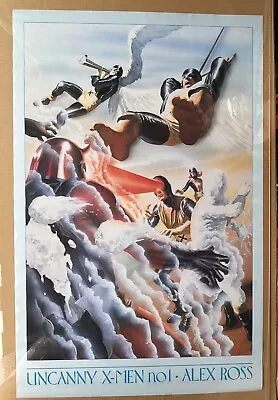 Buy UNCANNY X-MEN #1 Alex Ross Poster Marvel Comic Jack Kirby Like Art 1995 #143 XI • 28.55£