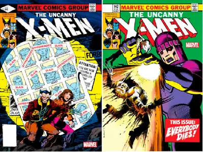 Buy (2023) Marvel Facsimiles UNCANNY XMEN #141-142 Set! DAYS OF FUTURE PAST! • 15.08£