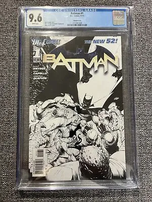 Buy Batman #1 Cgc 9.6 Sketch Edition 1:200 Rare Capullo Cover New 52 Series • 315.35£