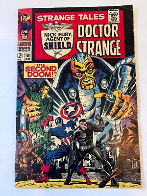 Buy Strange Tales #161 (1951) F/VF 1967  The Second Doom!  Cover Art Jim Steranko  • 32.15£