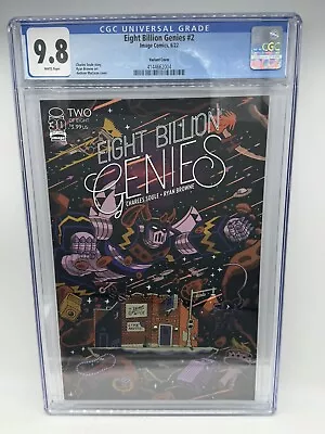 Buy Image Comics - Eight Billion Genies #2 Variant (Rare Recalled Misprint) CGC 9.8 • 43.69£