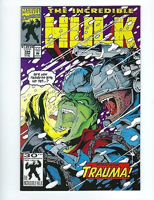Buy Incredible Hulk #394 1992 Unread NM  1st Trauma  Combine Shipping • 3.94£
