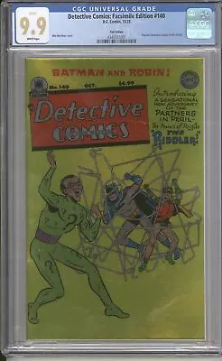 Buy Detective Comics #140: Foil Facsimile Edition 2023 CGC 9.9 Not 9.8 • 197.65£