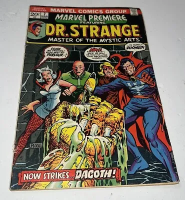 Buy Marvel Premiere #7 Bronze Age Doctor Strange 1st Wong Key Comic Detached Cover • 6.51£