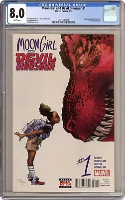 Buy Moon Girl And Devil Dinosaur 1A Reeder CGC 8.0 2016 4021848004 • 83.95£
