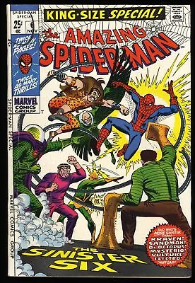Buy Amazing Spider-Man Annual #6 FN- 5.5 Sinister Six Appearance! Marvel 1969 • 48.26£