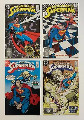 Buy Adventures Of Superman #440, 441, 442 & 443 Comics (DC 1988) 4 X VF / VF+ Issues • 14.62£