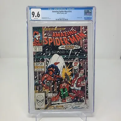 Buy Amazing Spider-Man #314 CGC 9.6 White Pages 1989 Christmas Todd McFarlane • 63.33£