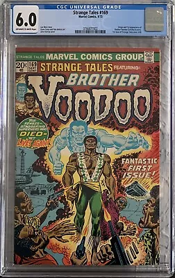 Buy Strange Tales #169 Cgc 6.0 Fn 1973 1st Appearance Of Brother Voodoo Marvel Comic • 143.87£