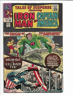 Buy Tales Of Suspense 62 - Vg+ 4.5 - Mandarin Origin - Captain America (1965) • 50.26£