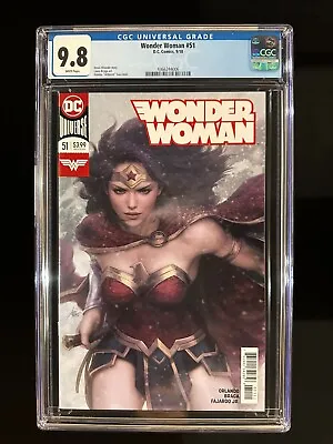 Buy Wonder Woman #51 CGC 9.8 (2018) - Stanley  Artgerm  Lau Cover • 31.83£