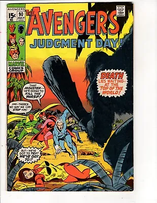 Buy The Avengers #90 Marvel 1971(this Book Has Minor Restoration See Description) • 15.31£