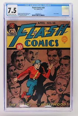 Buy Flash Comics #28 - DC 1942 CGC 7.5 Last Les Sparks. • 1,150.22£
