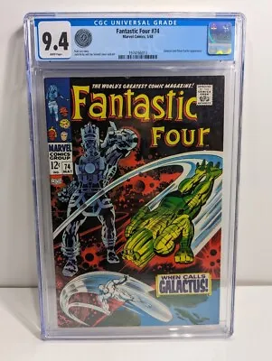 Buy Fantastic Four #74 CGC 9.4 - Silver Surfer/Galactus • 1,045.56£