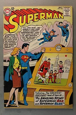 Buy SUPERMAN #162 July *1963* The Amazing Story Of Superman-Red And Superman-Blue!  • 217.42£