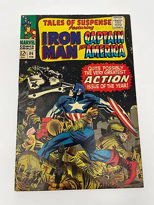 Buy Tales Of Suspense 86 Silver Age Marvel 1967 Iron Man Captain America Stan Lee FN • 22.78£