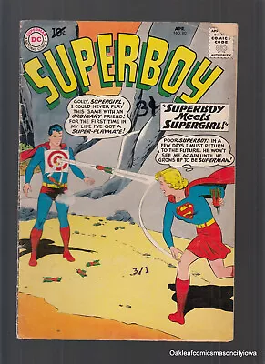 Buy SUPERBOY #80 DC Comics First Meeting Supergirl & Superboy 1960 Fr-G • 19.99£