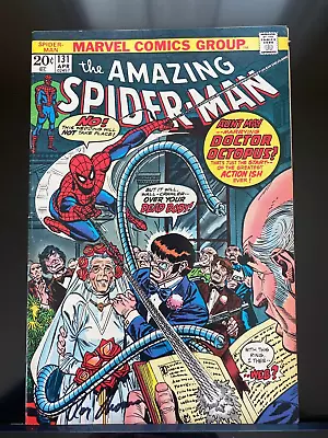 Buy Amazing Spider Man 131   Doctor Octopus Cover And App  Signed By Roy Thomas • 67.29£