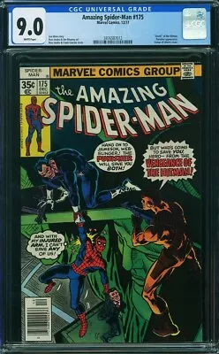 Buy AMAZING SPIDER-MAN  #175   VF/NM9.0  High Grade! WHITE PAGES CGC    3876587012 • 53.75£