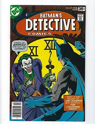 Buy Detective Comics #475- Glossy Vf/nm - 9.0 - Joker Cover - 1978 - $150 B.i.n. ! • 118.49£