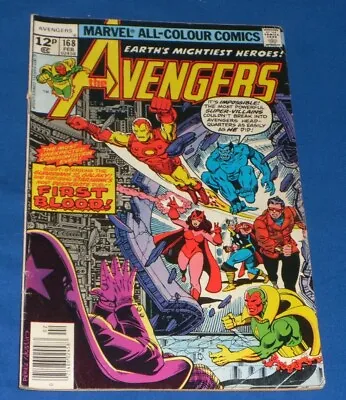 Buy THE_ Avengers_ 168#  1977  Guardians Of Galaxy Hot Comic.GREAT_COMIC ! • 8.99£