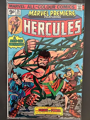 Buy MARVEL PREMIERE (1972) #26 Marvel Comics Hercules • 7.95£