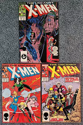 Buy Uncanny X-Men #218,219,220 Lot Of 3 Marvel Comics 1987 - NM- • 23.98£