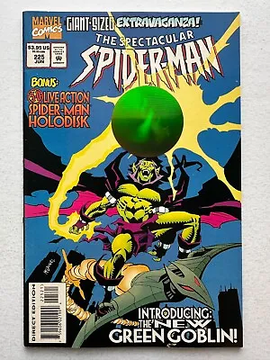 Buy SPECTACULAR SPIDER-MAN #225 (Mid-Grade), Hologram Disk, Marvel 1995 • 2.38£