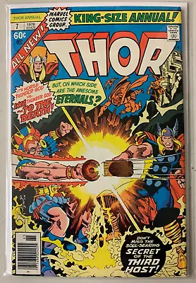 Buy Thor #7 Annual Marvel 1st Series Journey Into Mystery (5.0 VG/FN) (1978) • 3.20£